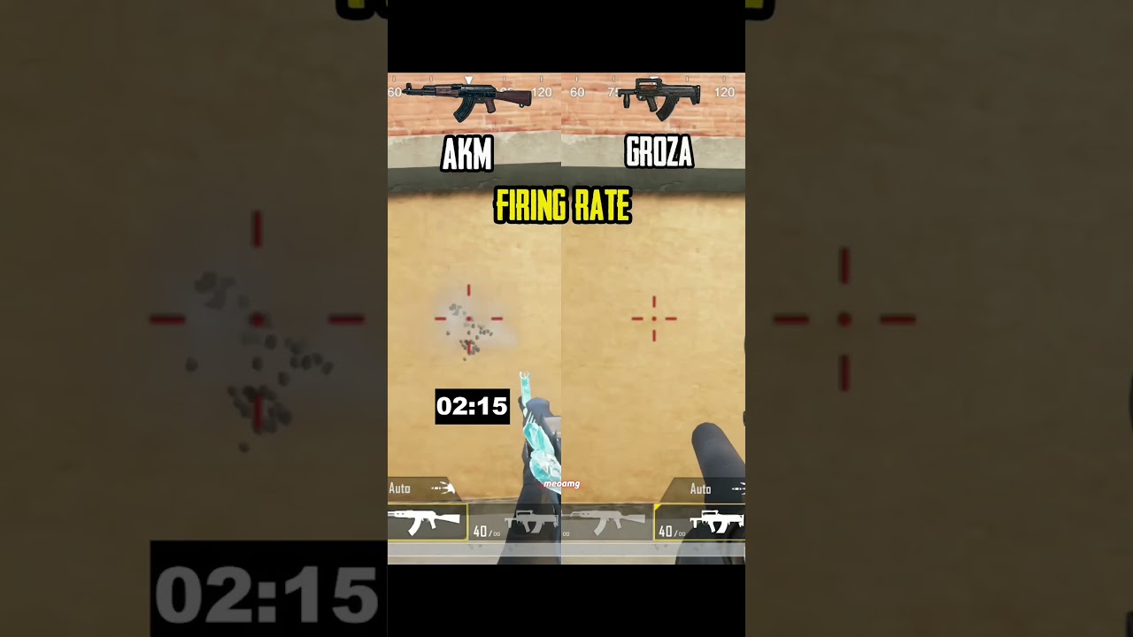 Damage Test : AKM vs Groza