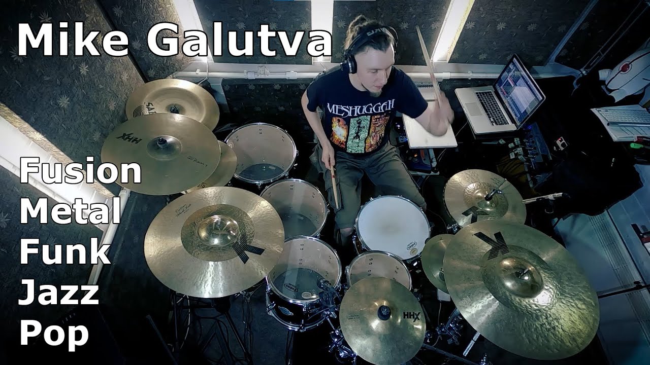 Drummer Mike Galutva | Fusion, Metal, Funk, Jazz & Pop Drumming Medley