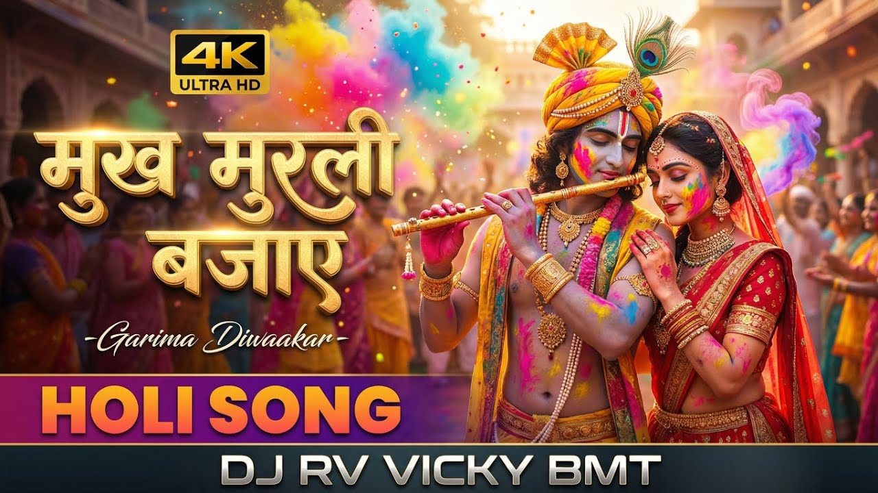Mukh Murli Bajaye 🔥 Holi DJ Remix 2026 | Garima Diwakar | DJ RV VICKY BMT | HOLI DJ SONG