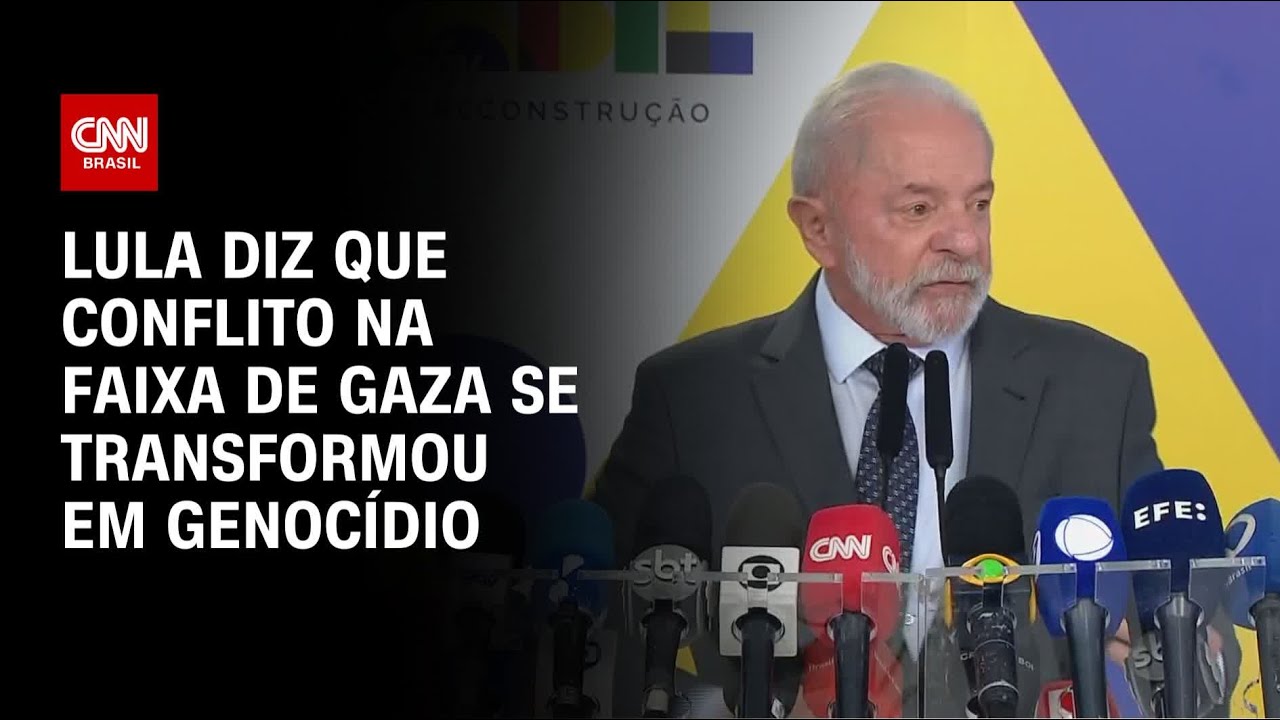 O que est&aacute; acontecendo na Faixa de Gaza &eacute; genoc&iacute;dio, diz Lula | LIVE CNN
