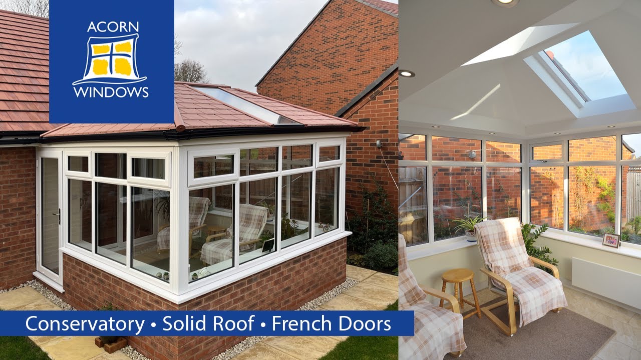 conservatory solid roof french doors keyworth