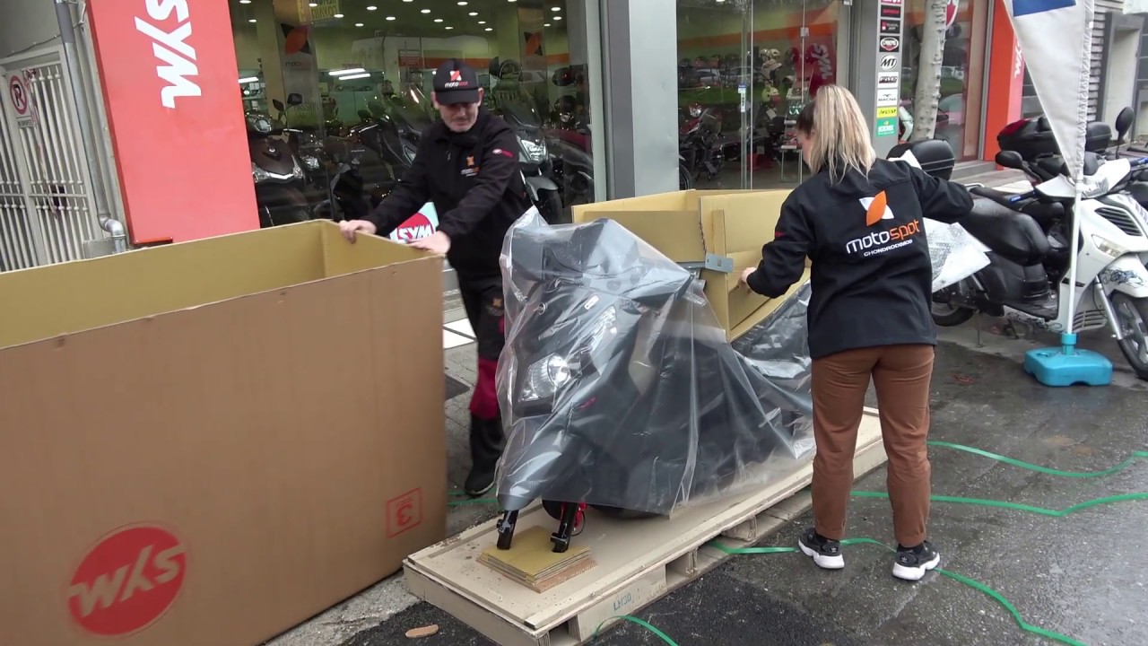 unboxing SYM CITYCOM 300cc scooter 2020