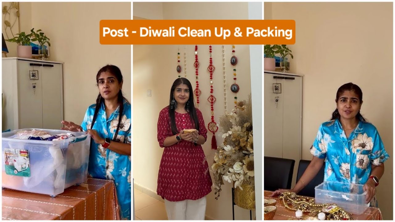 Diwali Vlog | Post - Diwali Decor Decor Packing Ideas