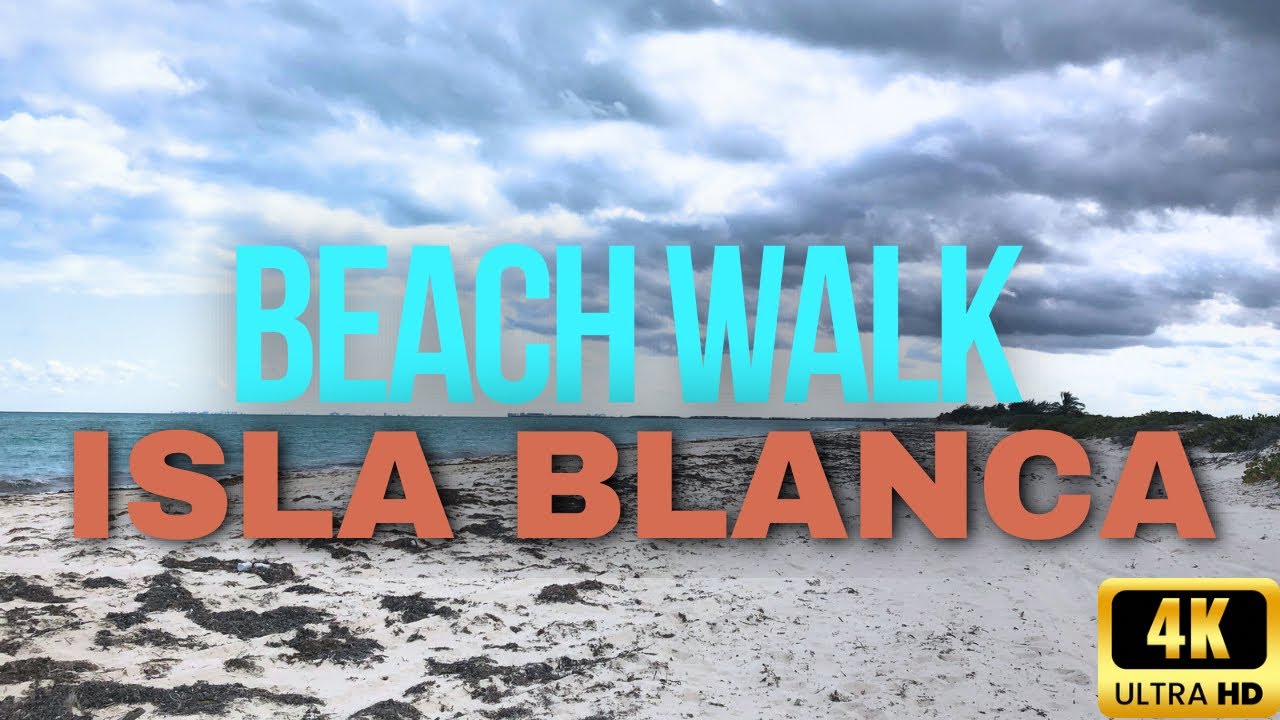 Relaxing Isla Blanca Beach Walk 4K | Cancun's Virgin Beach