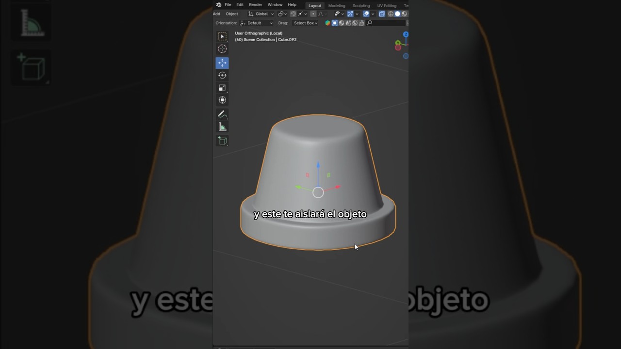 C&oacute;mo aislar un objeto en Blender | Maritdoodles #3d #tutorial #blender3d #shorts