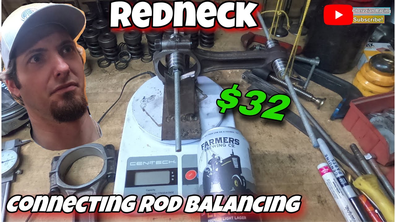 Redneck Connecting Rod Weighing and Balancing -- How to DIY for $32