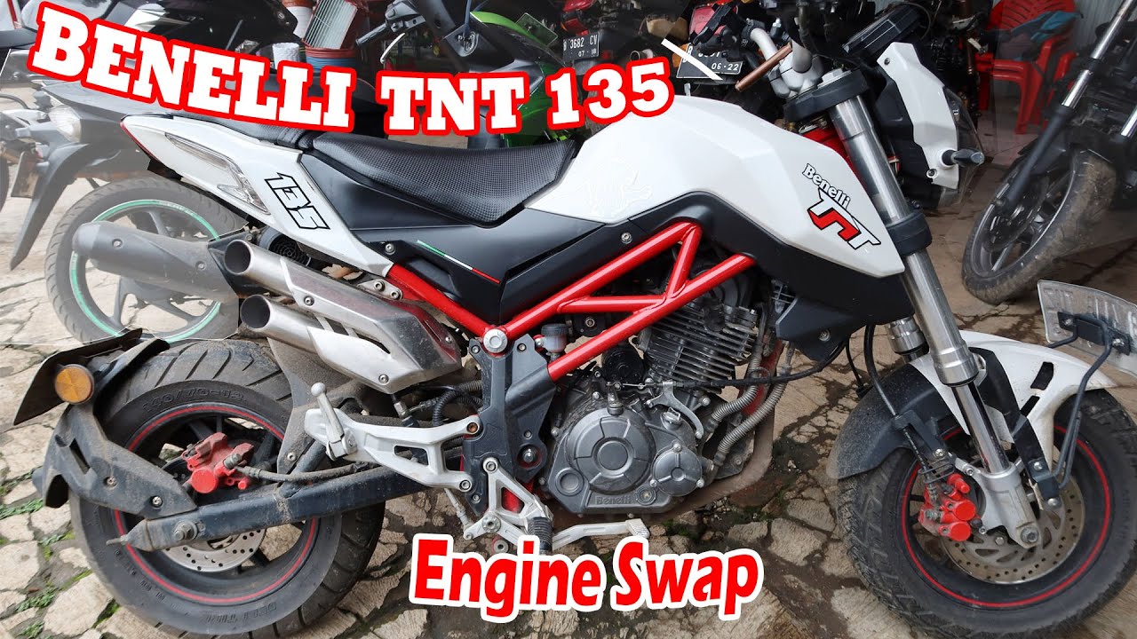 Benelli TNT 135 | Benelli TNT 135 ENGINE SWAP TO CB 400 cc 4 Cylinders