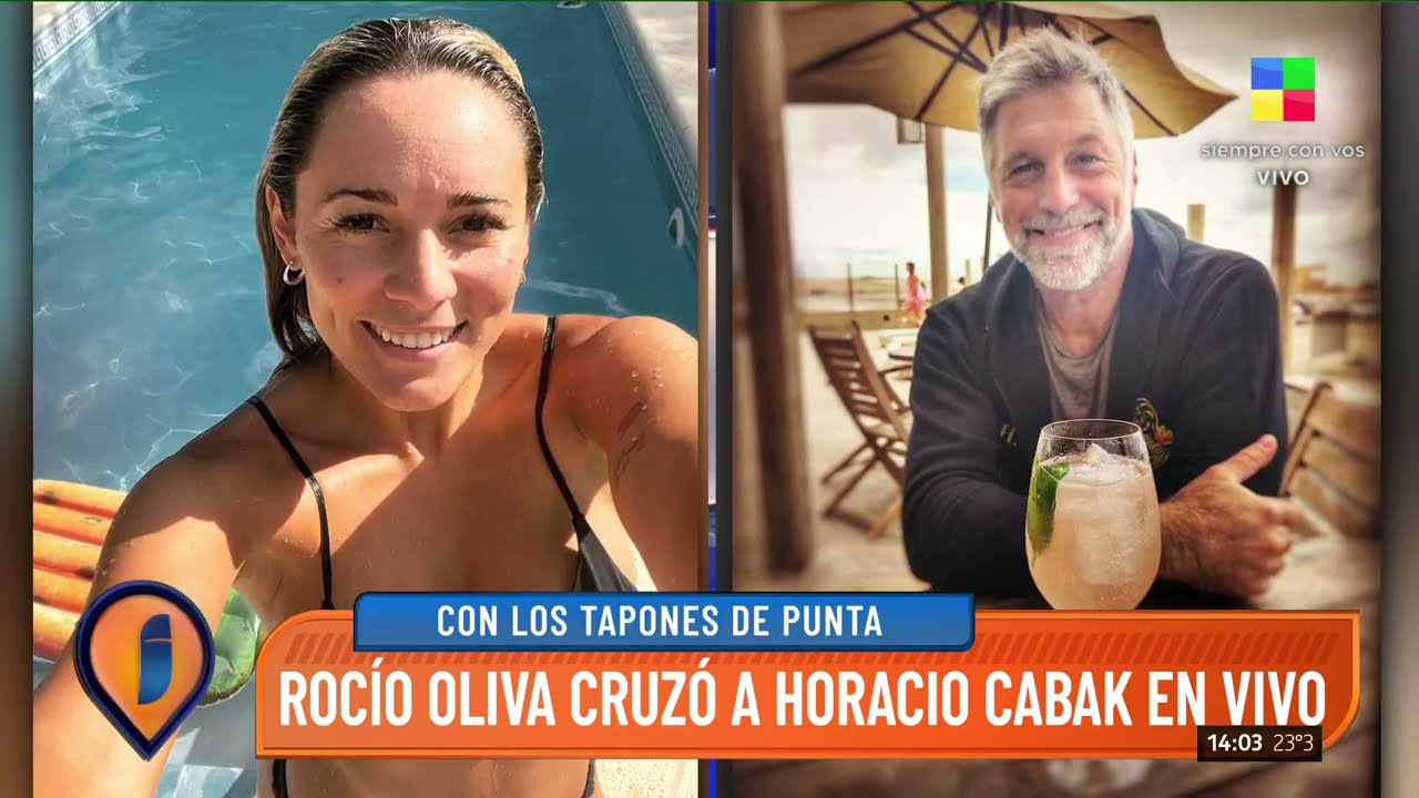 Rocío Oliva cruzó en vivo a Horacio Cabak luego de los rumores de romance