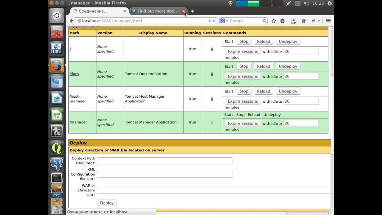 Установка Geoserver на Tomcat7 в Ubuntu 14