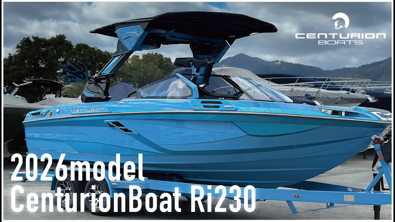 【2026MODEL】 Centurion Ri230 | Mist Blueが美しい人気23ftトーイングボート