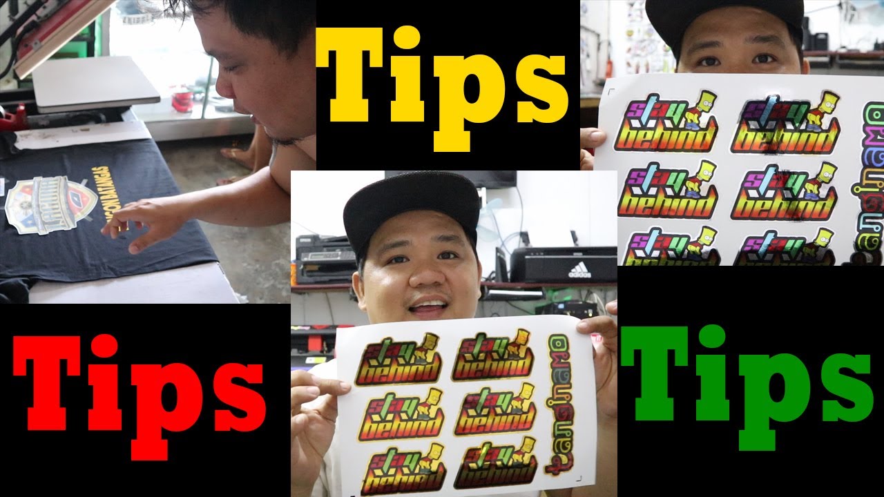 Tips and Technique ( DTP Printing with Tape, Contour Cut with Silver and Gold Chrome Sticker)