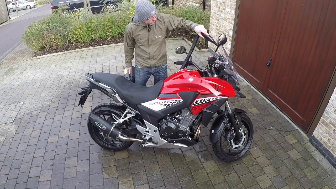 BRUHL BD1240 POWER DRYER, 2016 Honda CB500X getting a blow dry