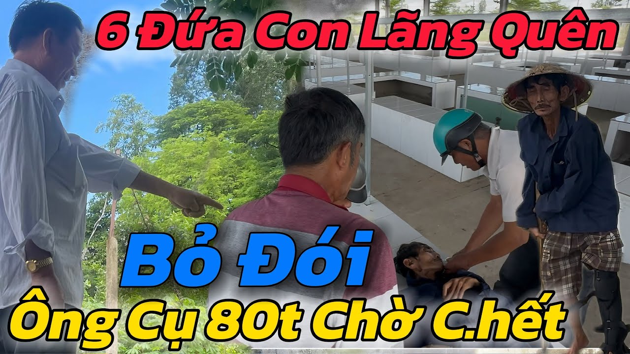 Đớn Đau, Ông Cụ 80t Bị 6 Đứa Con Lãng Quên Bỏ ĐÓI Sống Lang Thang Đầu Đường Xó Chợ