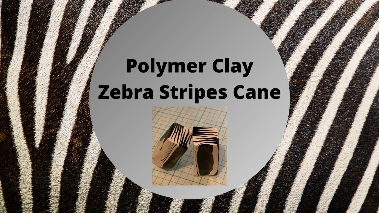 Polymer Clay Zebra Stripes Cane