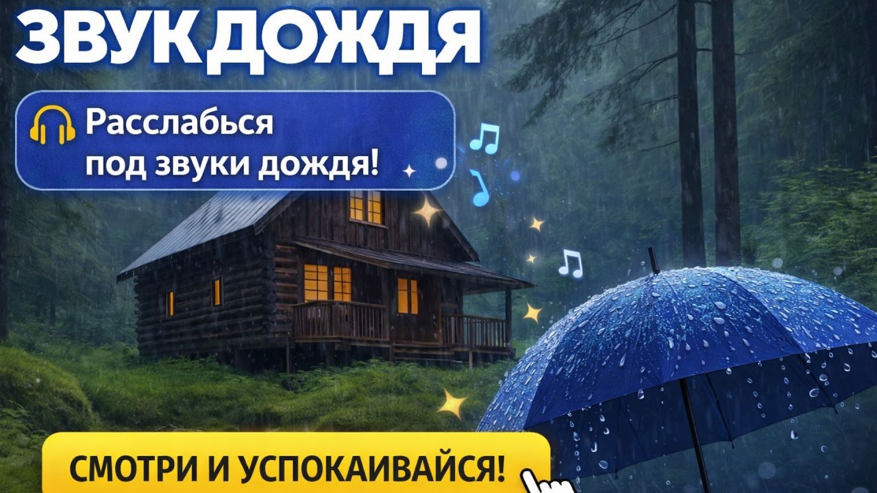 Шум Дождя | Звуки дождя для сна