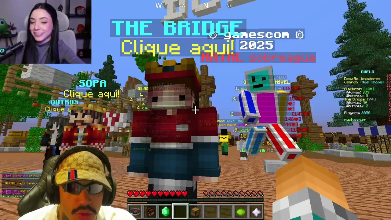 SNOPEY JOGANDO MINECRAFT  COM SUA AMIGA #8