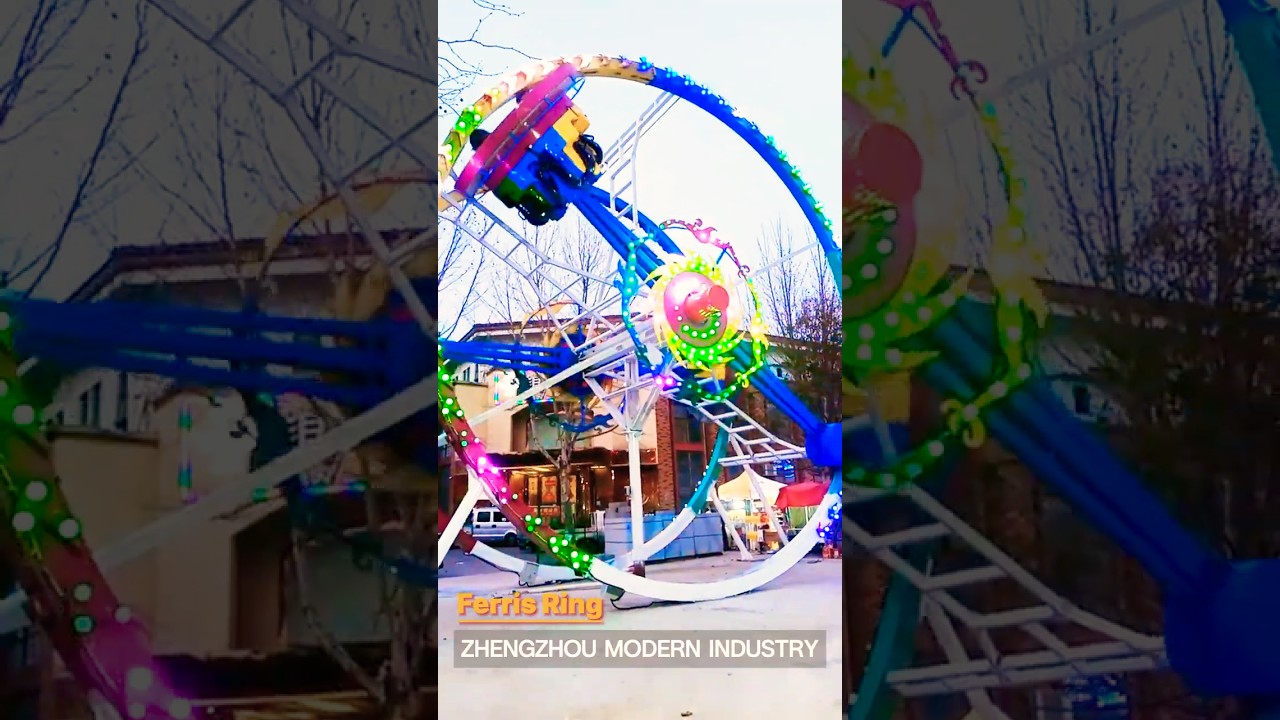 Carnival Playground Thrill Rides Ferris Ring#amusementpark #funfair #themepark #carnival #playground