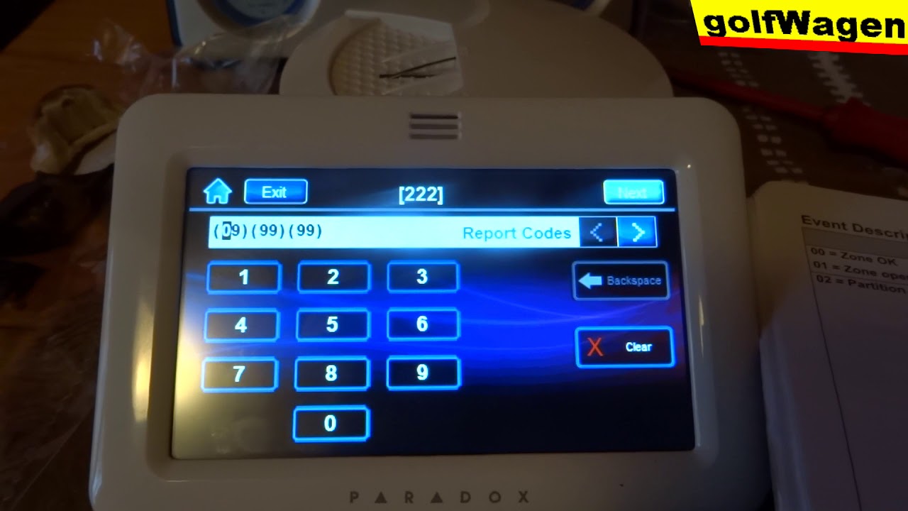 How to program PGM on Paradox alarm system SP5500 TM50 utility keys