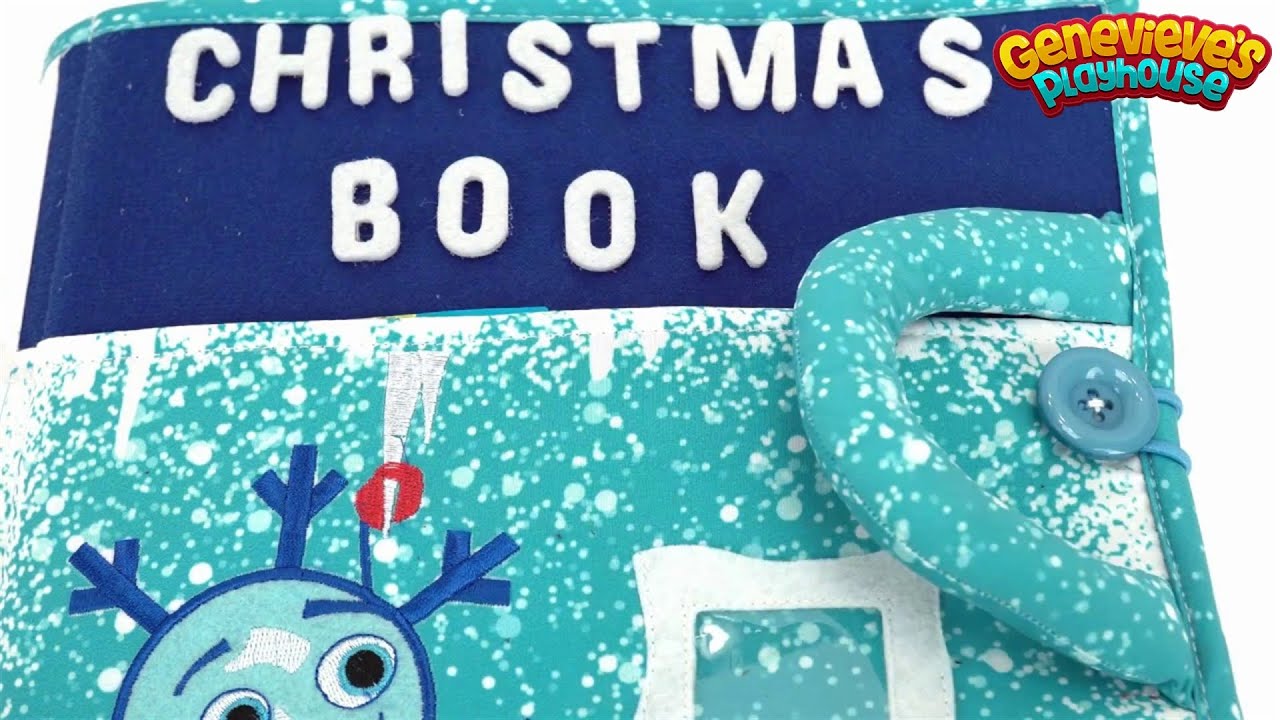 Piqipi Christmas Book with Velcro Activities for Kids!