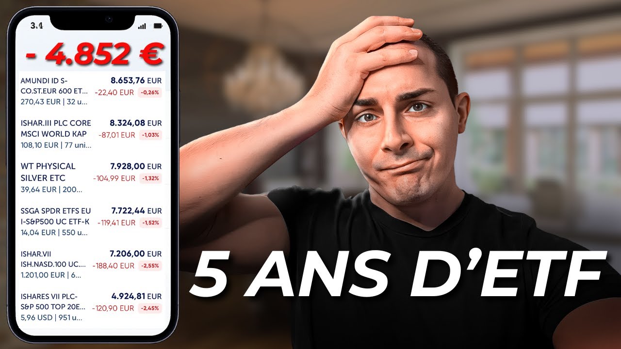 Apr&egrave;s 5 ans en ETF : J&rsquo;arr&ecirc;te la gestion passive...