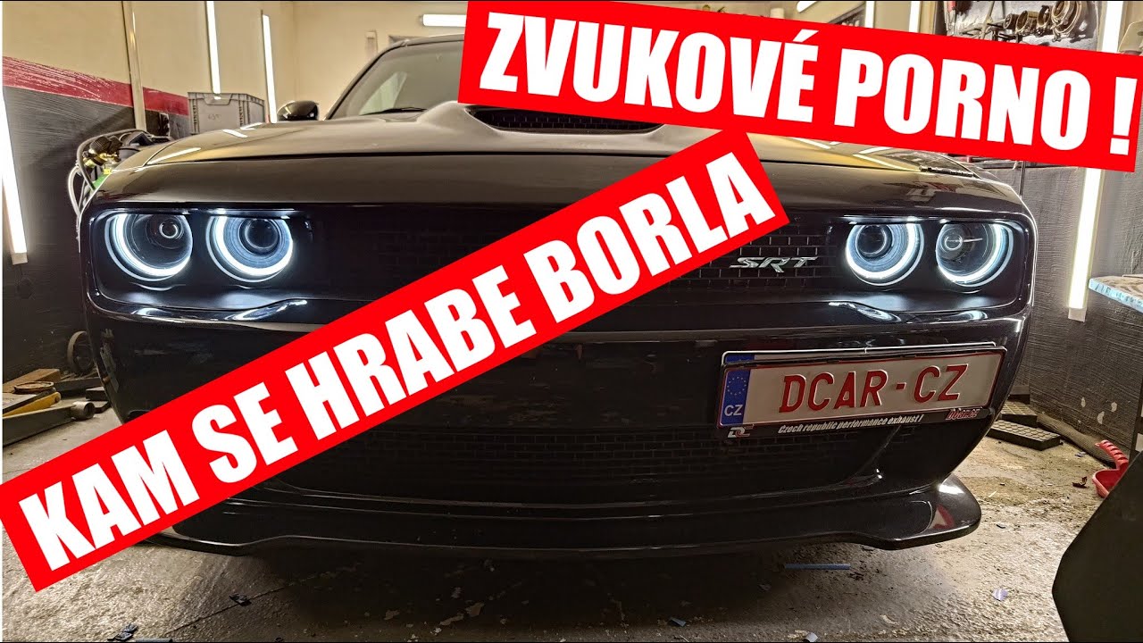 Dodge Challenger 6.4 V8 - zakázkový výfuk s přepínáním hlučnosti DCar.cz