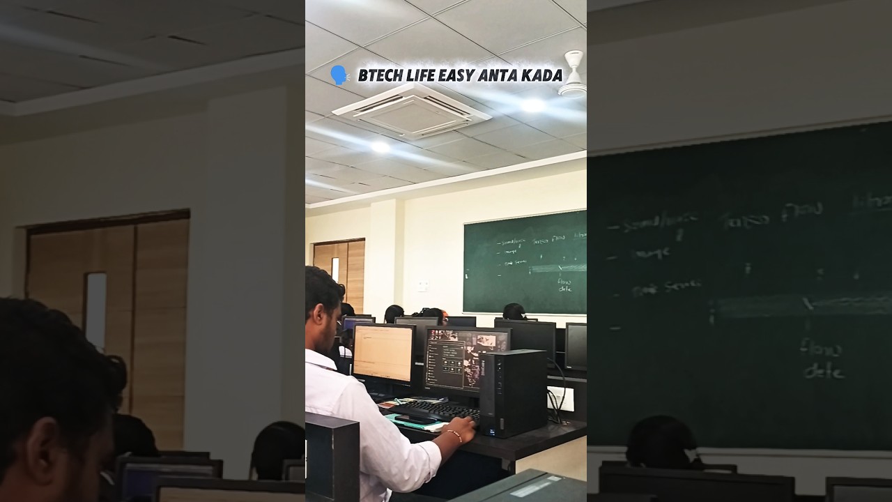 btech life is easy or not 🫵👍 i think you understand #volg#sandipuniversity #telugu