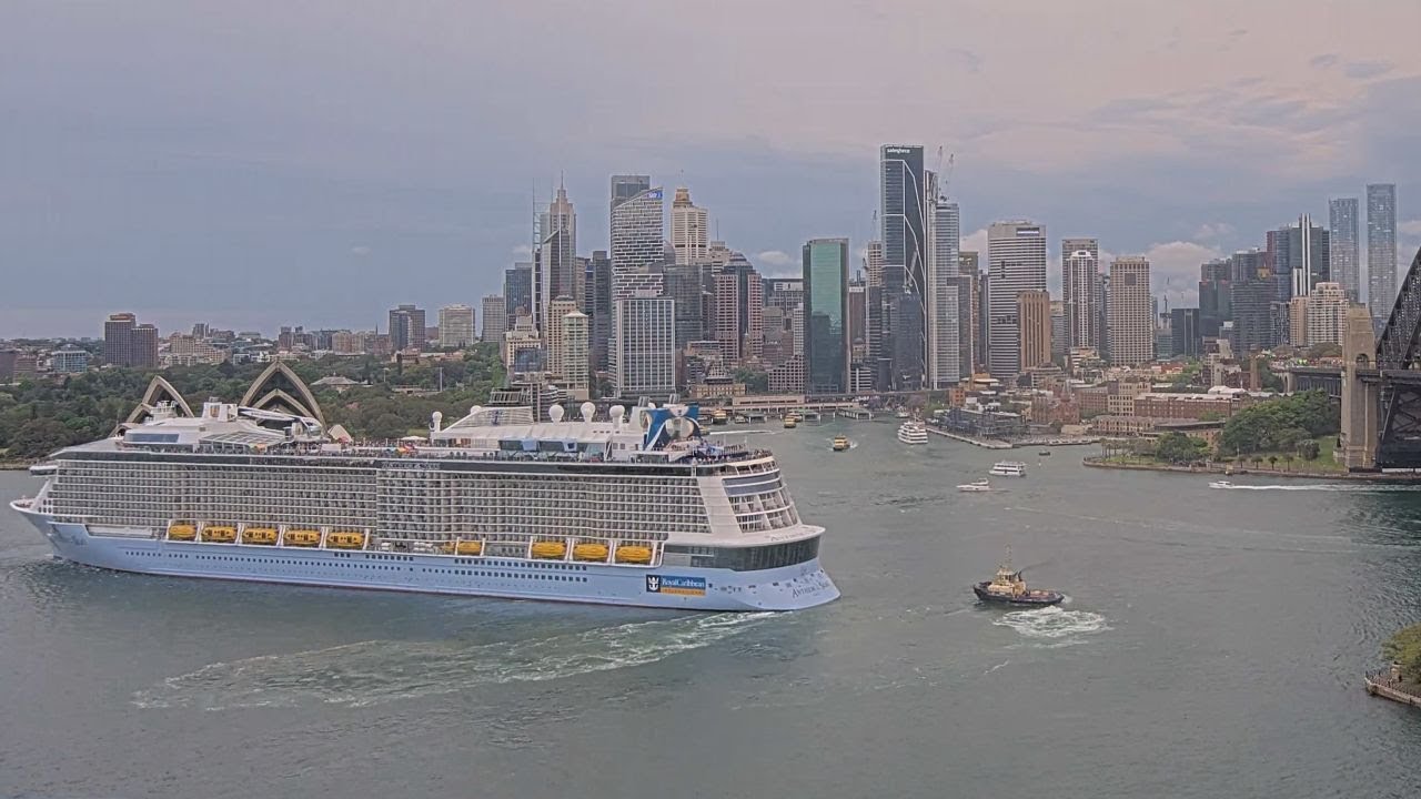 Anthem of the Seas inaugural departure from Sydney Harbour 31.10.25