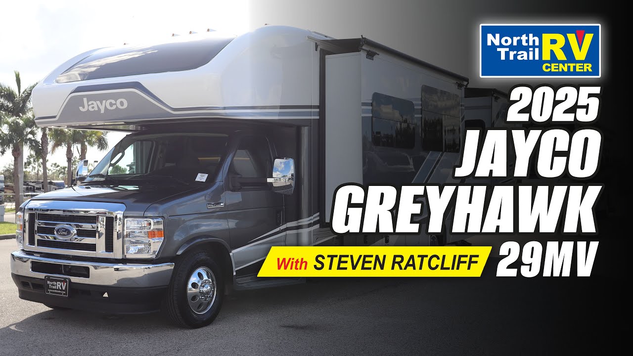 GREAT PRICE! NEW 2025 Jayco Greyhawk 29MV Class C Motorhome.