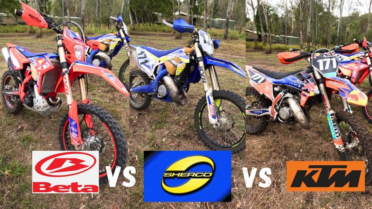 2 STROKE SHOOTOUT! KTM150 VS BETA 200 VS SHERCO 125