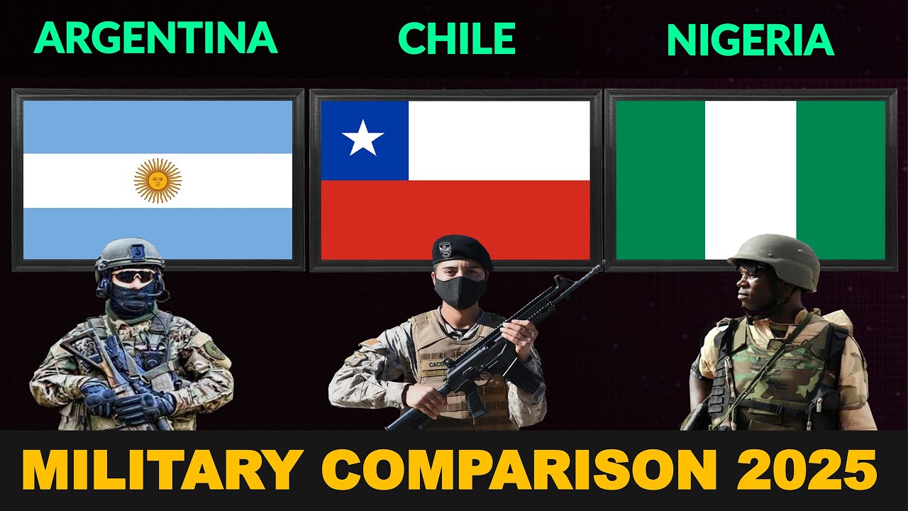 Argentina vs Chile vs Nigeria Military Power Comparison 2025