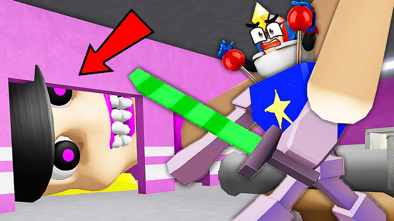 Roblox逃離粉紅監獄2 我都駕駛合體機器人了，還沒有巨型變異獄警大！