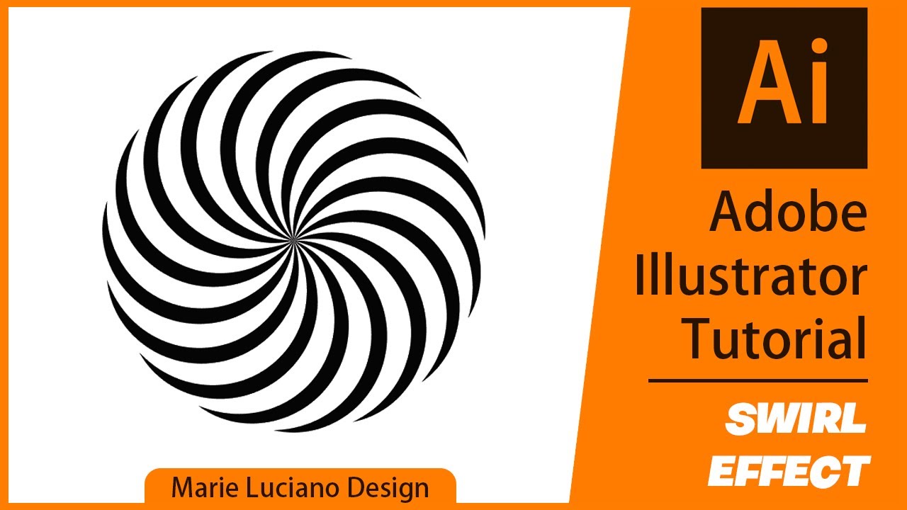 Adobe Illustrator Easy Swirl Pattern, How to Design a  Vector Spiral Swirl - Step by Step Tutorial