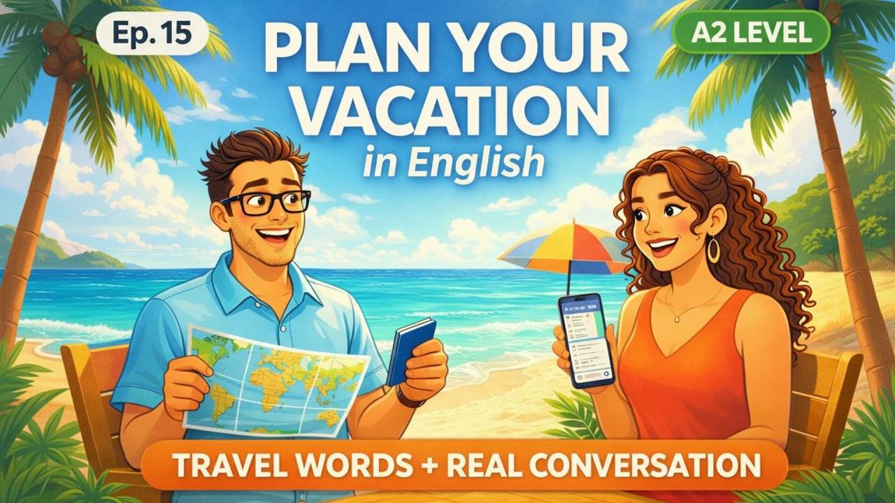 How to Plan a Vacation in English | English Conversation |A2