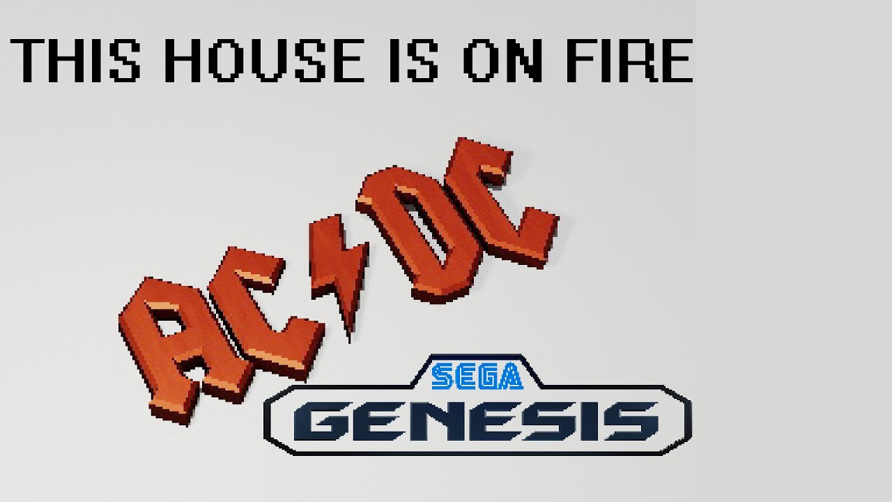 ACDC - This House is On Fire 16-bit Sega Genesis Cover