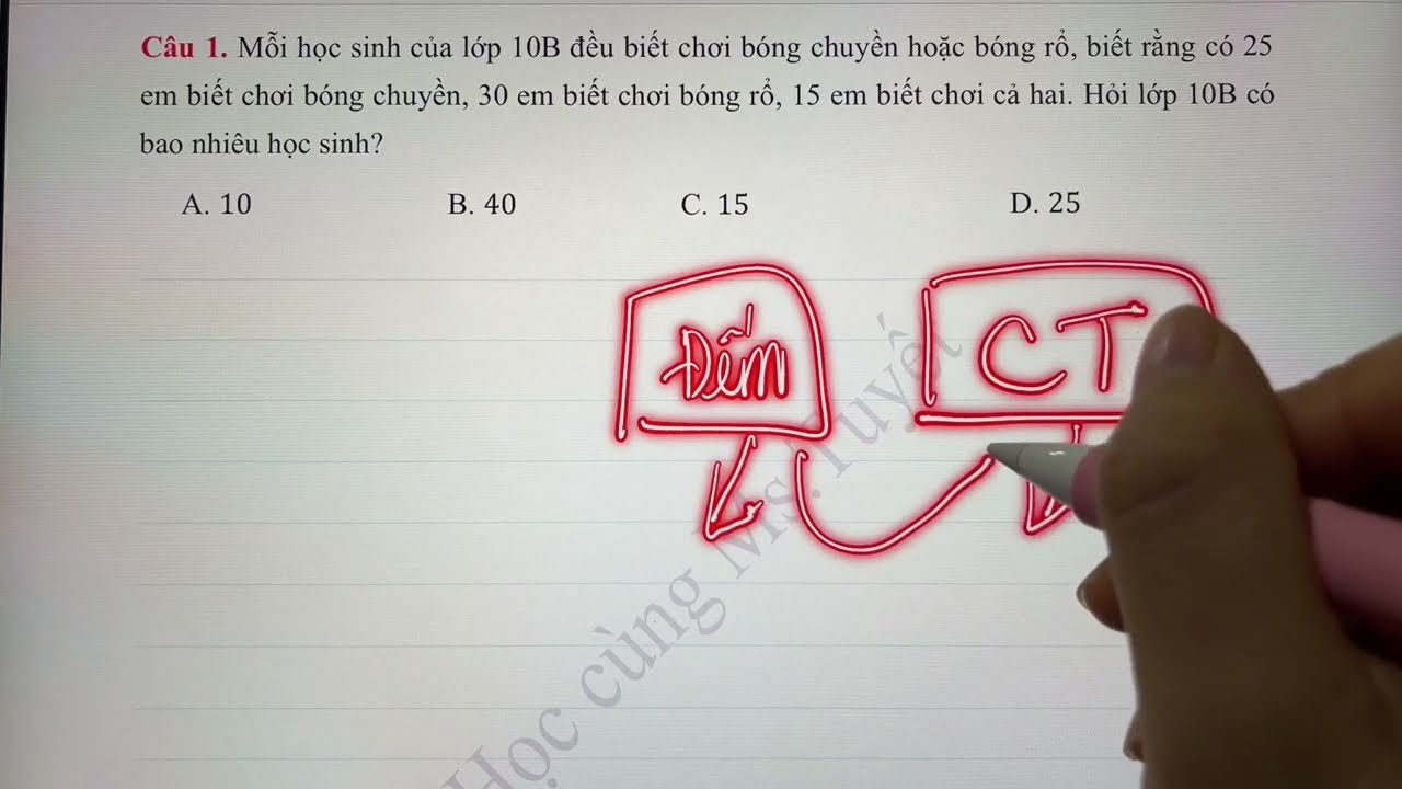 Toán 10 - CĐ1. Tiết 7: Giải bài toán tập hợp bằng Sơ đồ Ven