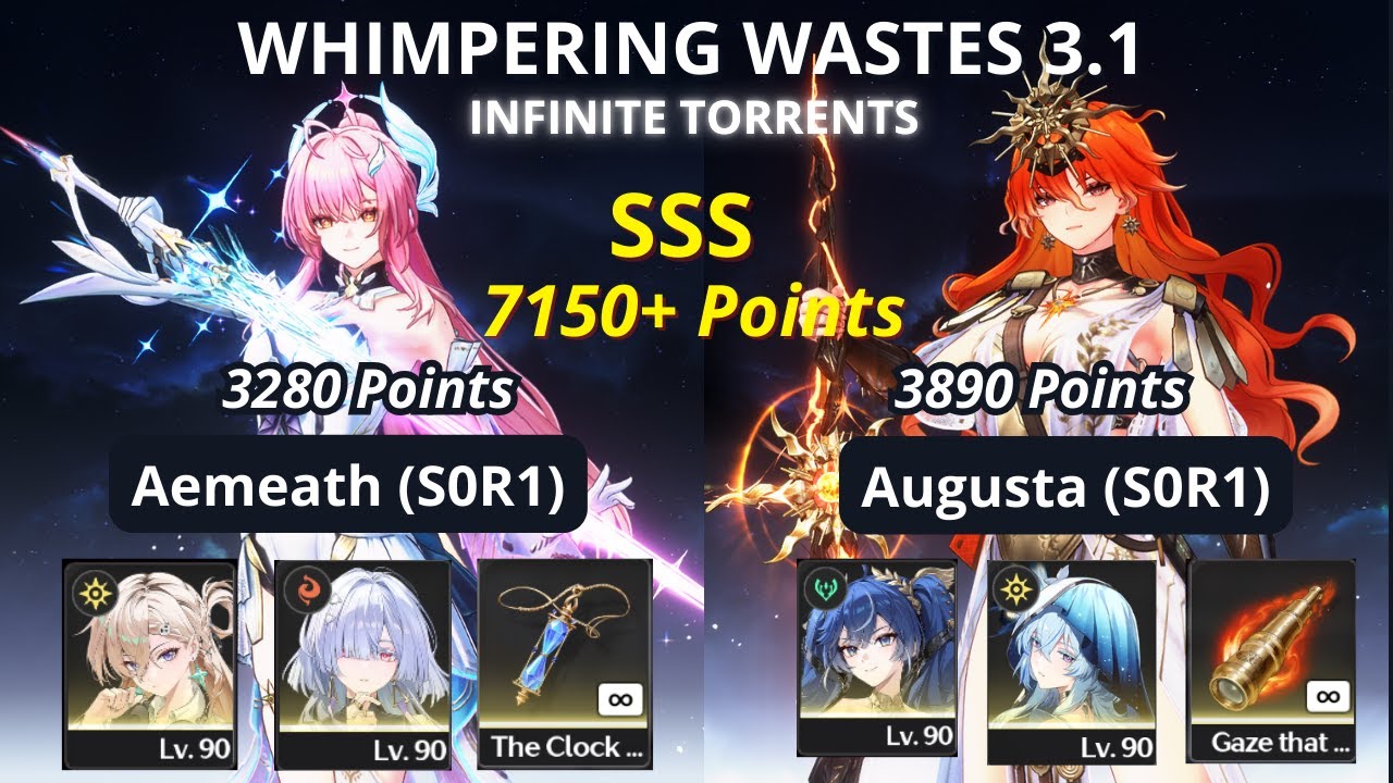 Whimpering Wastes 3.1 Aemeath | Augusta - (SSS 7150+ Points) | Wuthering Waves
