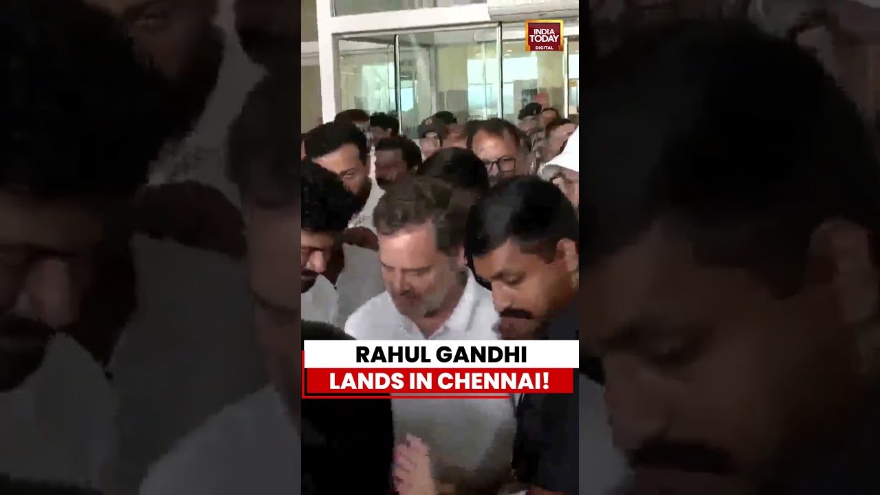 Rahul Gandhi Arrives In Chennai To Attend Vijay&rsquo;s Swearing-In As Tamil Nadu Chief Minister #vijay
