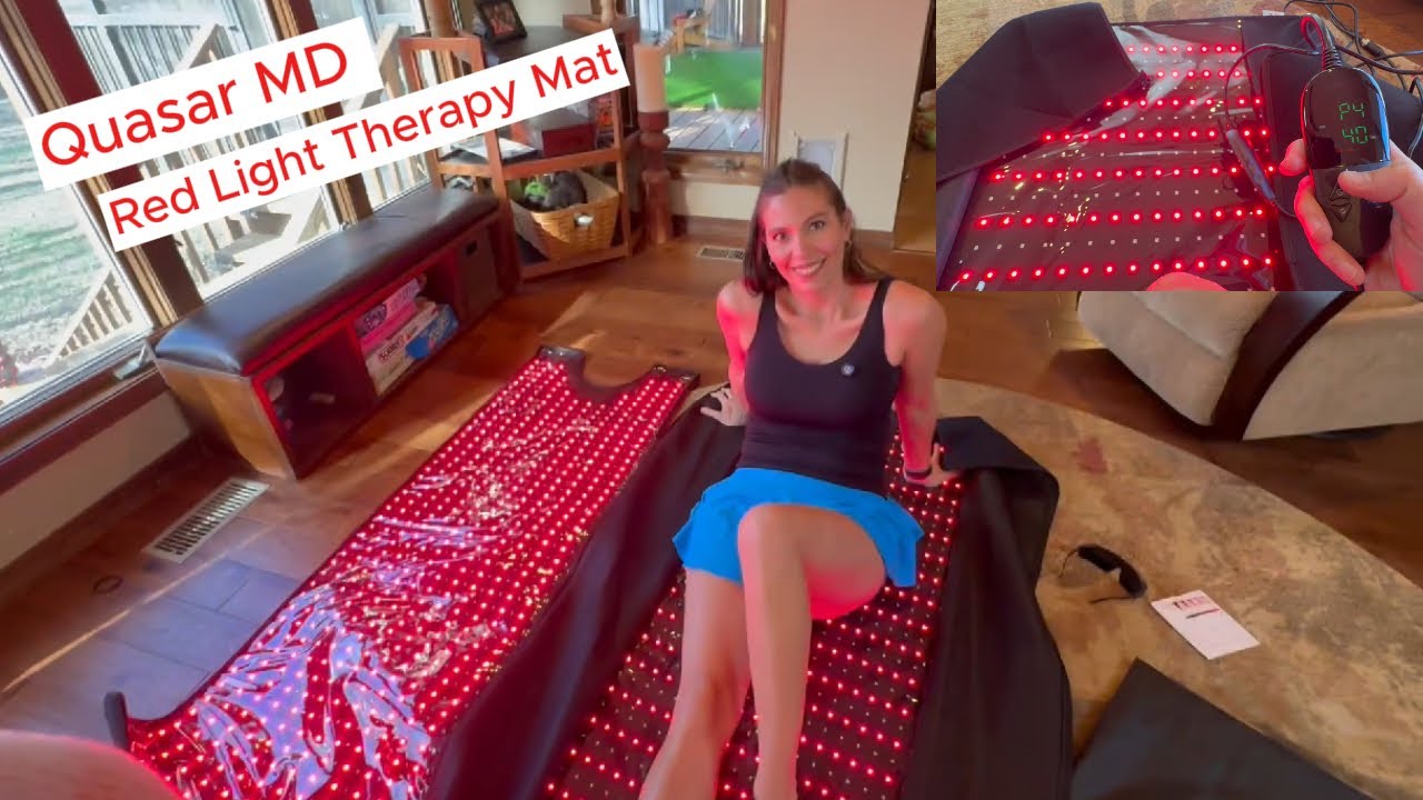 Quasar MD Red Light Therapy Mat, great full body mat w dual remotes #therapy #lighttherapy #healing
