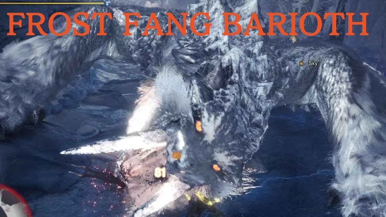 Monster Hunter World: Iceborne, Frost Fang Barioth, Solo-Flawless