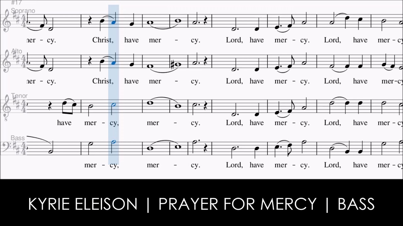 Lord, Have Mercy | As We Prepare | Bass