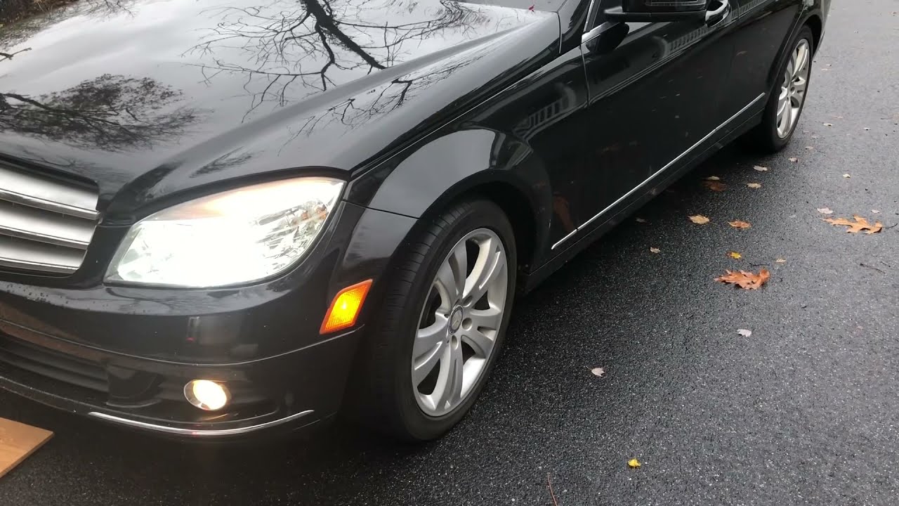 2010 C300 led fog light upgrade