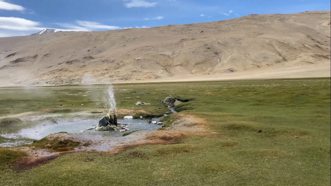 Close encounter with Puga Valley Hot spring. Stunning visuals in 4k UHD #ladakh #leh #lehladakh