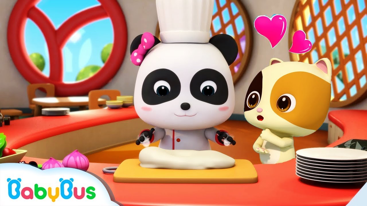 ラーメン屋さんごっこ | ギョウザ＆ラーメンを作ったよ | お店屋さんごっこ | 赤ちゃんが喜ぶアニメ | 動画 | ベビーバス| BabyBus