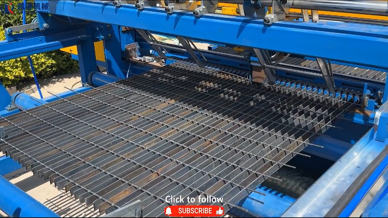 Steel grating welding machine for South American client