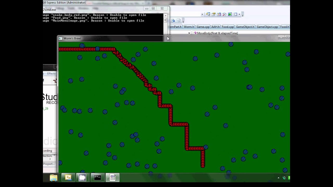 Interesting behavior with the worm movement bug!