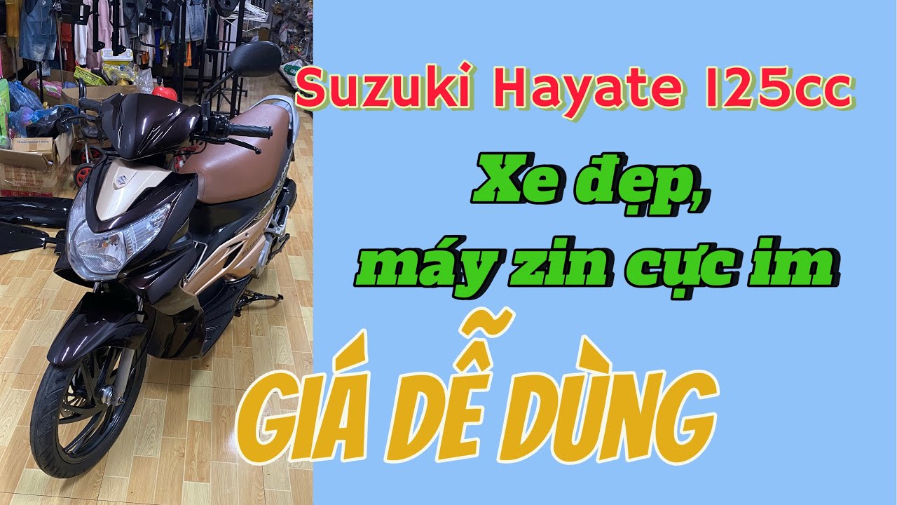 ĐÃ BÁN  Lên sóng Suzuki Hayate 125cc, xe zin đẹp, máy phê 👌💰Giá #daban