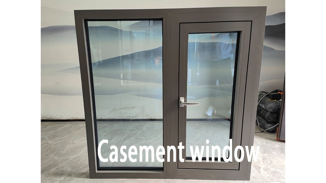 Narrow Frame Casement Window with Security Screen