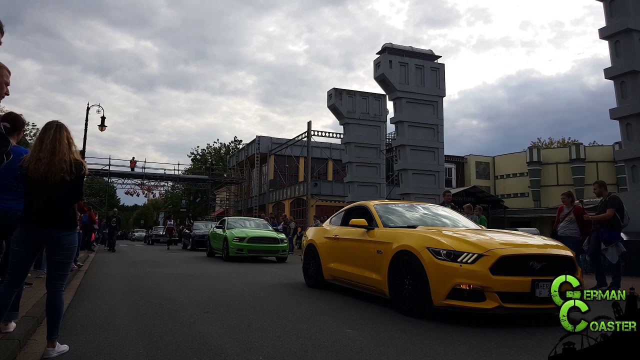 US Car Show Parade 2018 | Movie Park Germany | 4K