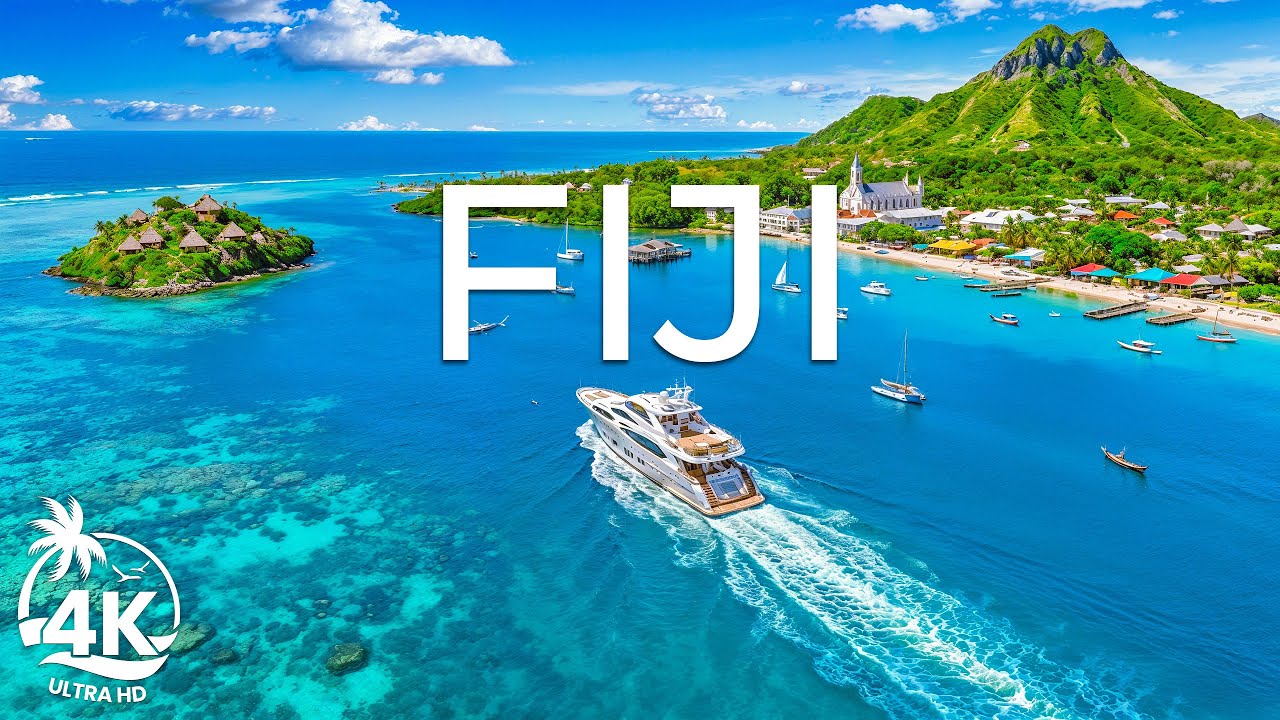 Fiji 4K UHD – A Tropical Paradise of Crystal Lagoons, White Sand Beaches & Serene Island Life