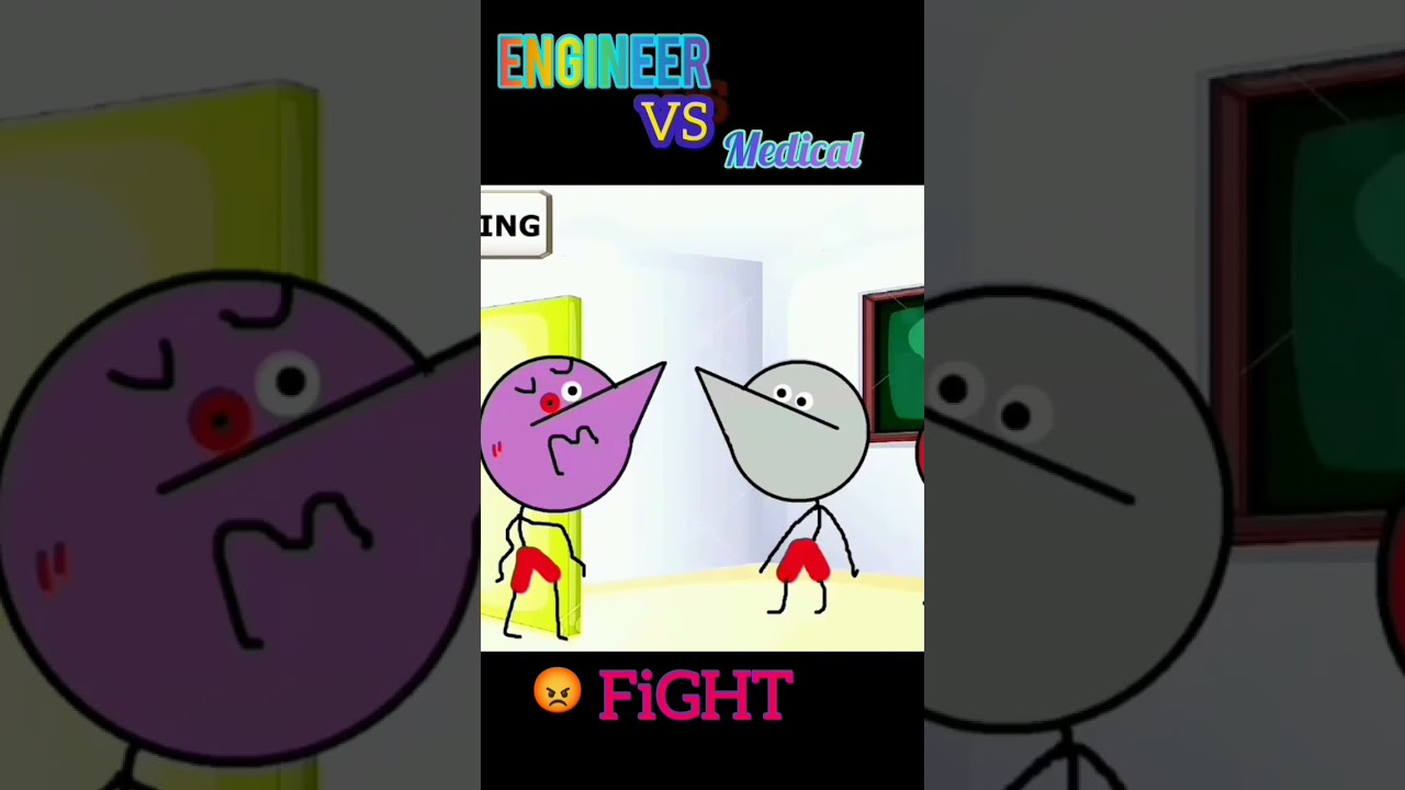 engineer vs medical students fight #shorts #angryprash #engineering #vs #medical #fight #shortvideo